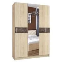 Шкаф 3-х створчатый Мадлен дуб сонома/дуб шале мореный