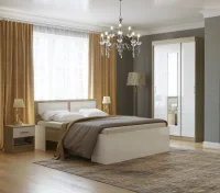 Спальня Беатрис дуб сонома/белый глянец