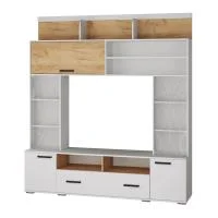 Центральная секция Оскар-18 ОГЦС-2 белый/дуб крафт золотой