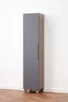 Пенал Копенгаген со створкой дуб самдал/серый графит