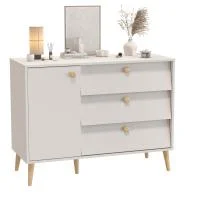 Комод с дверкой и тремя ящиками Афина 4-44901 кашемир серый