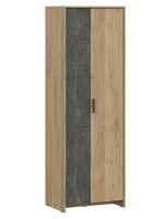 Шкаф двухстворчатый МСП-1 дуб золотой/камень темный