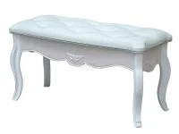 Банкетка Ольга-10 белый экспо/жемчужный ясень