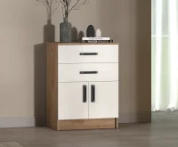 Комод Эконом дуб крафт золотой/белый