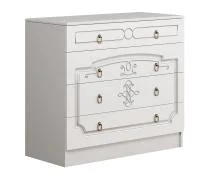 Комод Каролина белый глянец