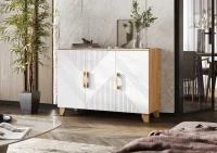 Комод Ирис 1200 браш вайт/дуб крафт