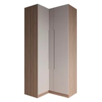 Шкаф угловой Роза 1100 орех франклин/бежевый скин тренто