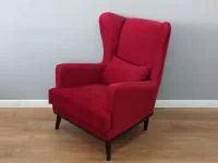 Кресло Томас малиновый (велюр)