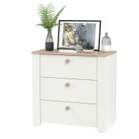 Комод Джастин 16.228.03 белый шагрень/дуб белый