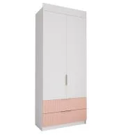 Шкаф Лавис ШД 900.1 белый/персик софт