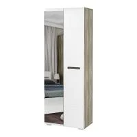 Шкаф распашной Наоми ШК-22 дуб каньон/белый глянец