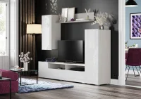 Гостиная Аннели белый/глянец белый