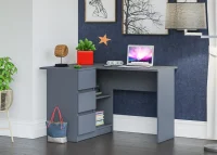 Угловой компьютерный стол МС-16 левый графит