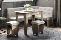 Кухонный комплект Барселона дуб сонома трюфель, микровелюр Duna Brilliant