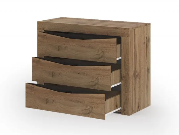 Комод Паола КМ 701 дуб крафт золото