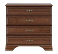 Комод с четырьмя ящиками Кентаки KOM4S каштан