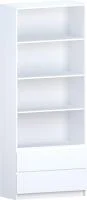 Стеллаж с ящиками Б 5.24 белый (серия без ручек)