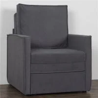 Кресло-кровать Куба 600 темно-серый (велюр Confetti №21)