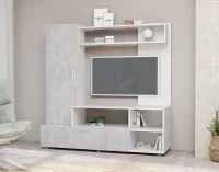 Гостиная Аллегро Вариант №8 белый/цемент светлый