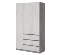 Шкаф Соната №2 1200 дуб крафт серый/дуб крафт белый