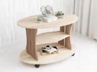 Стол журнальный Консул-1 ясень шимо/дуб сонома