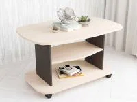 Стол журнальный Консул-2 дуб молочный/венге