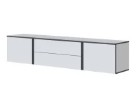 Тумба ТВ Амара белый/серый графит