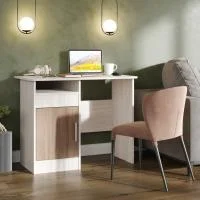 Стол компьютерный №4 ясень шимо темный/ясень шимо светлый