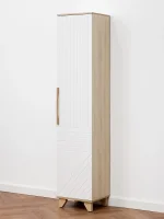 Пенал Копенгаген со створкой дуб сонома/белый матовый