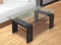 Журнальный стеклянный стол-1