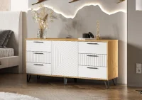 Комод Флэш 1500 браш вайт/дуб крафт