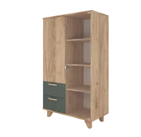 Шкаф-витрина Ньерд дуб вотан/можжевельник