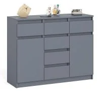 Комод с ящиками и дверками МК 1200.4 графит