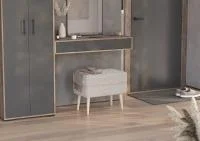 Банкетка 6-5138 Тифани светло-серая