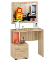 Стол косметический Камелия с зеркалом дуб сонома