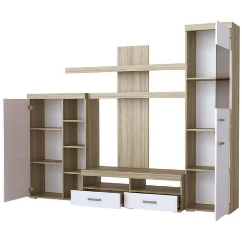 Гостиная Орландо дуб сонома/белый глянец