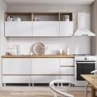 Кухня Хелен 2,0 дуб крафт золотой/белый