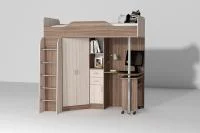 Кровать-1 Бриз ясень темный/ясень светлый