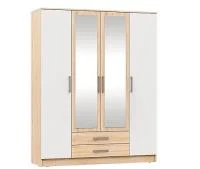 Шкаф 4-х створчатый Мартина дуб сонома/белый