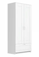 Шкаф комбинированный Сириус 2 двери и 1 ящик белый