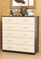 Комод-6 венге/дуб млечный