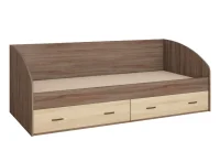 Кровать с ящиками Орион ясень шимо/дуб сонома