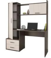 Стол компьютерный Квартет-9 венге/дуб молочный