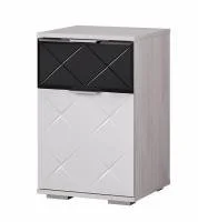 Тумба прикроватная Кимберли ТБ-02 ясень белый/белый глянец