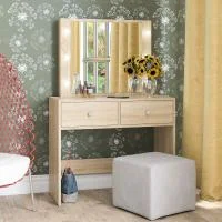 Стол косметический с подсветкой СТ-5 дуб сонома