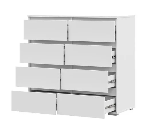 Комод 8 ящиков Хелен КМ-04 белый