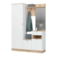 Прихожая Юкки ПР-1400 дуб делано/белый