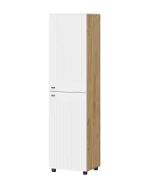 Пенал глухой Милан дуб золотой/белый матовый