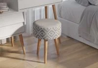 Банкетка 6-5132 Юна серая с рисунком