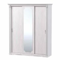 Шкаф купе 3-х дверный для одежды и белья Ольга-1Н белый экспо/анкор светлый